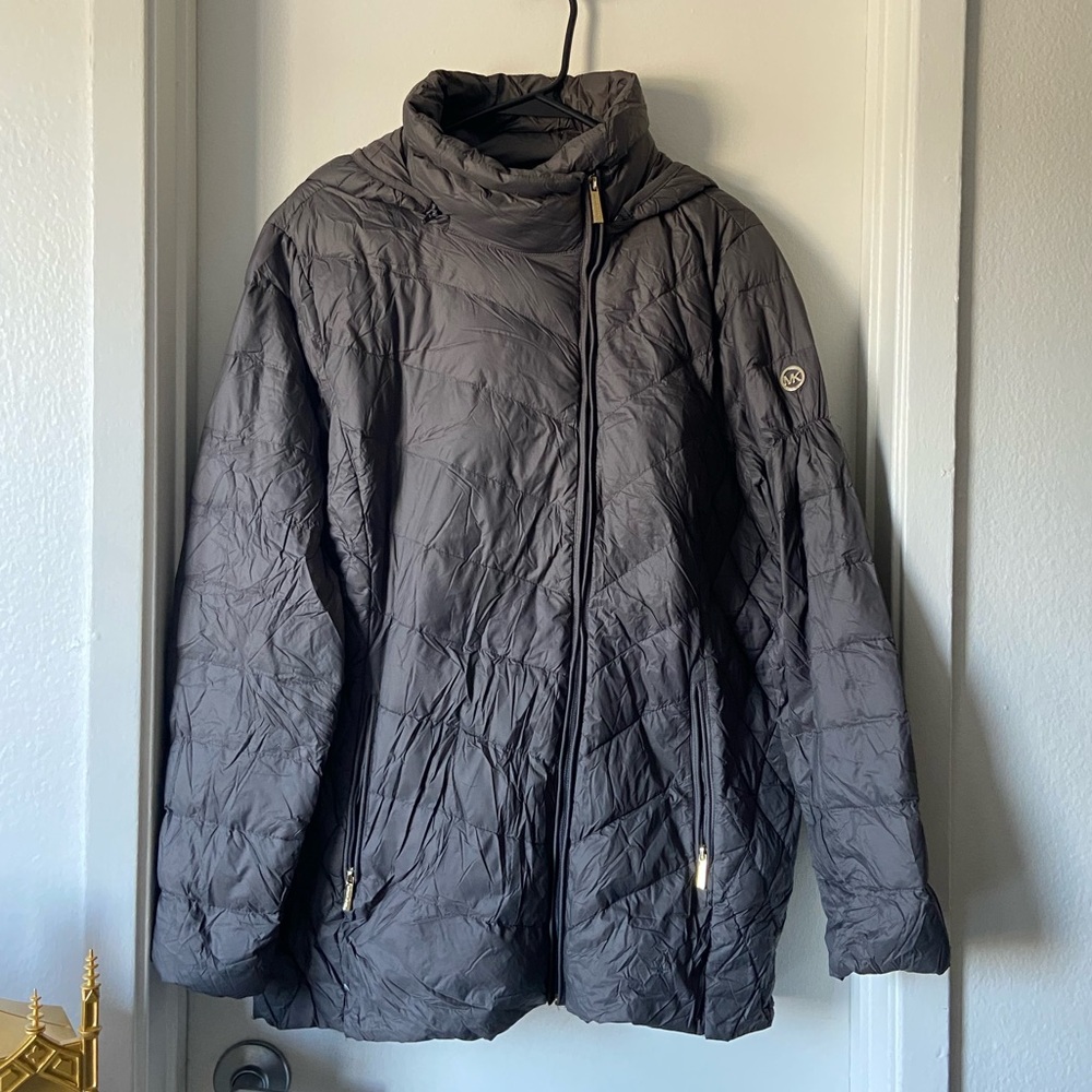 Michael Khors Packable Downfill Jacket Grey